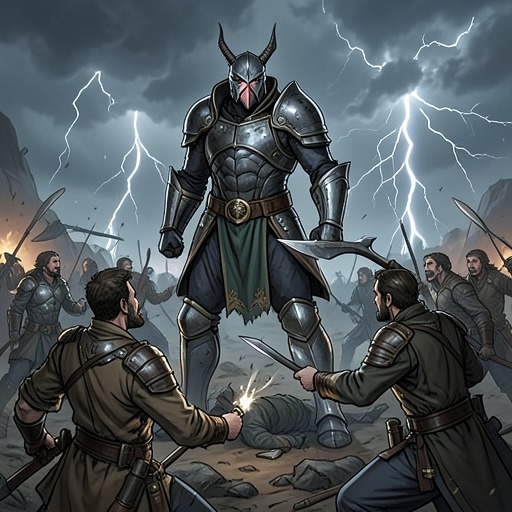 The Battle for Malphas's Loyalty from "Last Christmas". This flow follows the conflict between Malphas's former identity as a demon commander and his growing commitment to protect humans.