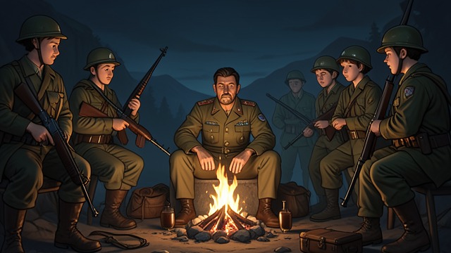 Advice by the Fire from "News of the World". Advice by the Fire Young soldiers ask At Buena Vista, young Texas Rangers ask Kidd about his earlier battle experience and whether they measure up to their…