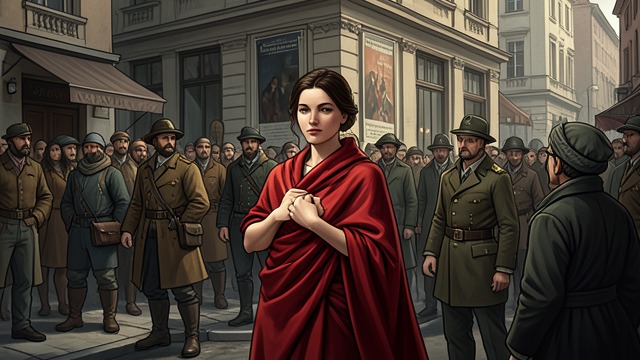The Blanket Cave from "News of the World". The Blanket Cave Protection in a crowd Cicada wraps herself in her red jorongo whenever soldiers, townspeople, or strangers approach.