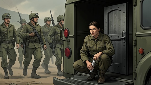 The Army Patrol from "News of the World". The Army Patrol A frightened child A patrol of the United States Army approaches, and Cicada hides with Kidd’s revolver within reach.