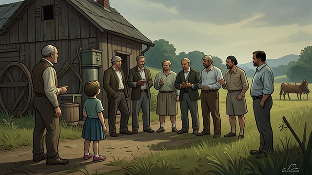 Arrival at the Farm from "News of the World". Arrival at the Farm The promised destination Kidd brings Cicada to the Leonberger relatives’ farm after weeks on the road.