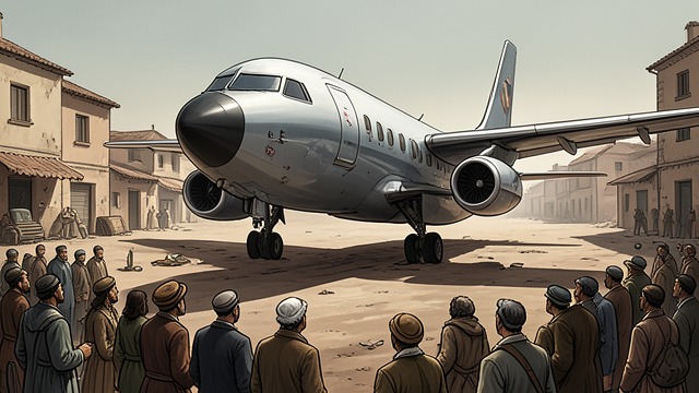 The Airplane in Uvalde from "News of the World". The Airplane in Uvalde A new world witnessed Cicada and Calley live long enough to see an airplane land in Uvalde and watch its pilot walk away.