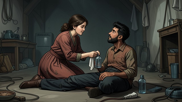 A Child Takes Care from "News of the World". A Child Takes Care Reversing the roles Cicada brings water and a cloth to the injured Kidd and finds a way to improve his weapon.