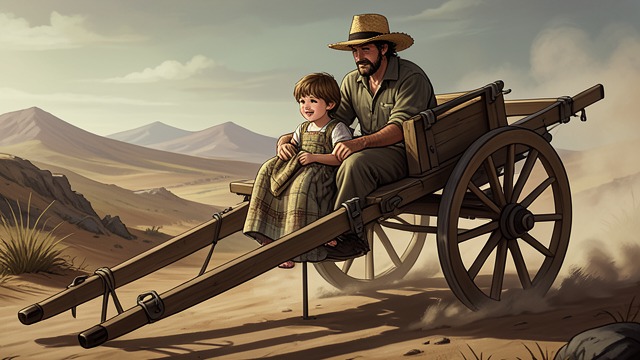 A Captive in the Wagon from "News of the World". A Captive in the Wagon The unexpected commission Britt Johnson asks Jefferson Kyle Kidd to take a Kiowa-raised child south to her German relatives.