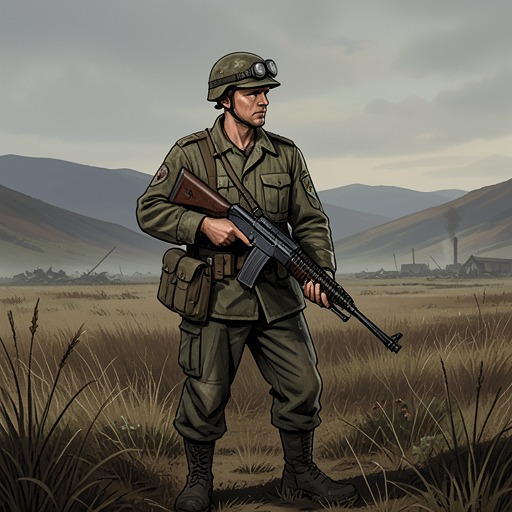 Kidd’s Military Past from "News of the World". This thread follows the wars that form Kidd’s habits of observation, endurance, and responsibility, later redirected toward protecting Cicada.