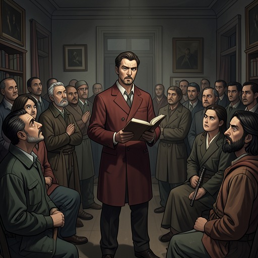 The Reader and His Audiences from "News of the World". This thread traces how local audiences use Kidd’s readings to encounter distant worlds, while their reactions reveal their own anxieties and divisions.