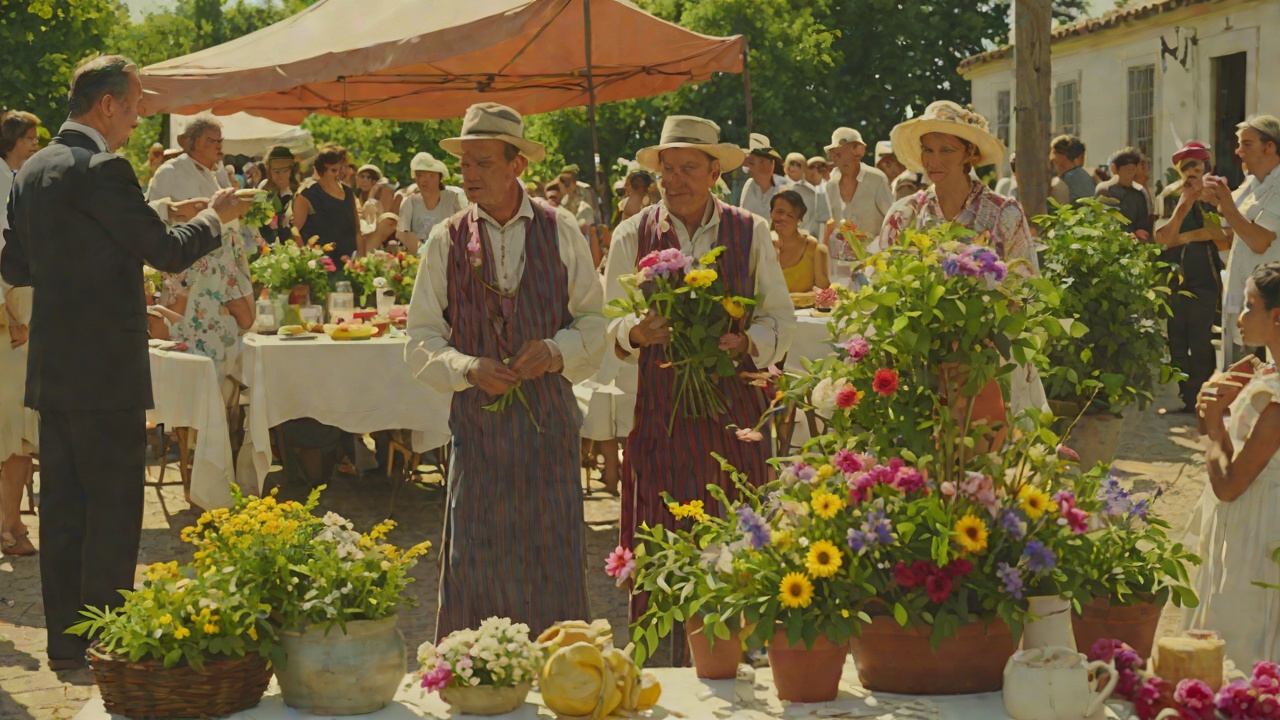 Festival Devotion from "Le Père". A Father’s Celebration Public Joy Arlequin prepares flowers, lights, music, gifts, and verses for Nisida’s festival.