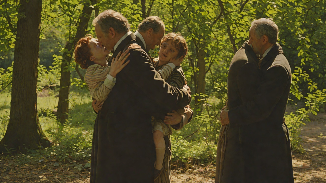 Contradictory Farewell from "Le Père". Love and Exile Tender Expulsion Arlequin embraces Cléante, weeps, and orders him never to return.