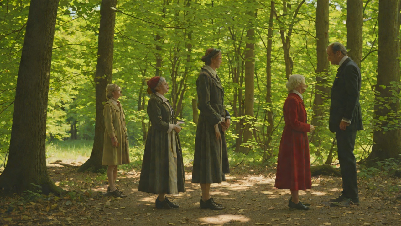 Witness to Reconciliation from "Le Père". Joyful Observer Truth Confirmed Nérine witnesses Arlequin’s recognition of Cléante and the restoration of the fortune.