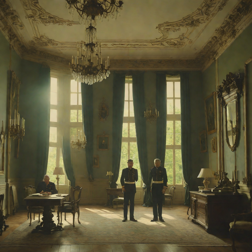 The Military Obligation from "Le Père". This flow traces Cléante’s conflict between professional duty and the emotional refuge he has created in Arlequin’s mansion.