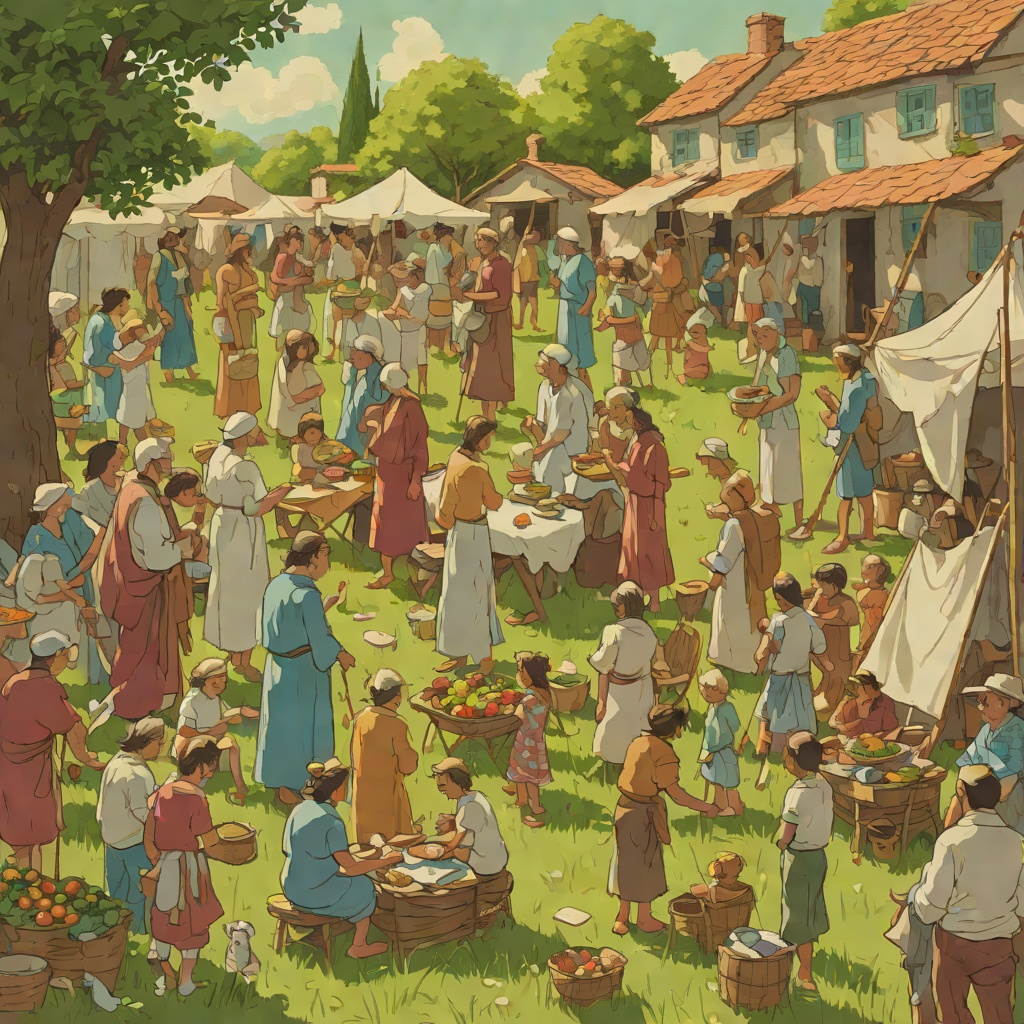 The Household Festival from "Le Père". This flow traces the festival from comic preparation to a setting for revelation and reconciliation.