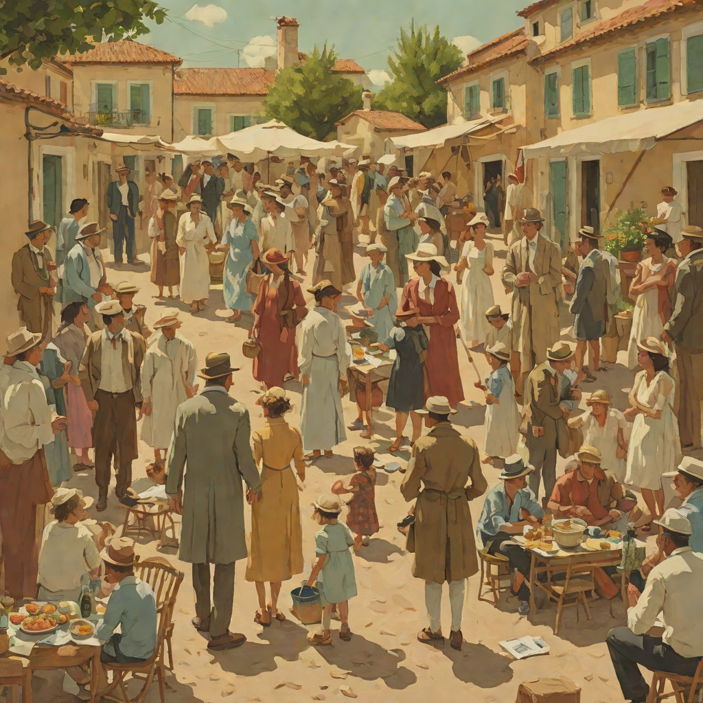 The Festival as Social Theater from "Le Père". This flow examines how household performance conceals and eventually exposes the characters’ private identities.