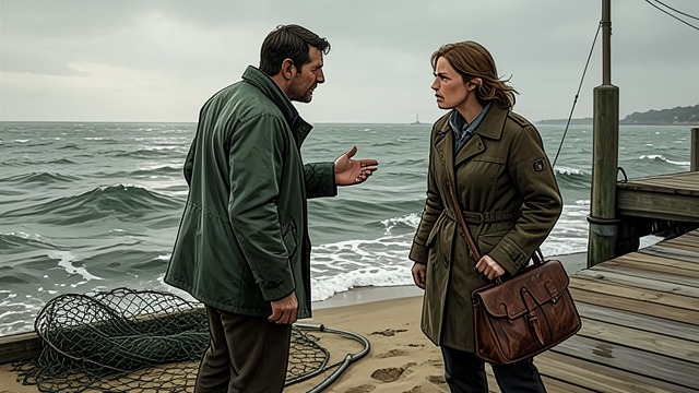 A Crisis at the Pier from "Remarkably Bright Creatures". A Life Saved Avery’s Intervention Avery encounters a distressed woman at the pier who speaks of an accident and a boom, and talks her down.