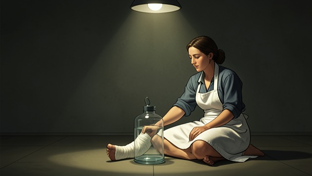Ankle Injury Interrupts the Routine from "Remarkably Bright Creatures". Work Becomes Impossible Forced Rest Tova breaks from her nightly cleaning routine while her ankle heals.