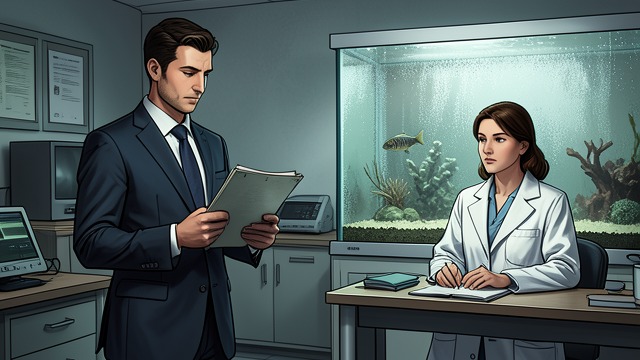 The Aquarium Interview from "Remarkably Bright Creatures". A False Start A Fabricated Résumé Cameron exaggerates his experience to secure an aquarium interview and is caught by Terry.