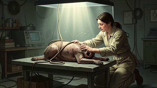 The Break Room Encounter from "Remarkably Bright Creatures". An Unexpected Rescue A Creature in Trouble Tova finds Marcellus outside his tank, tangled in a charging cord beneath a table.