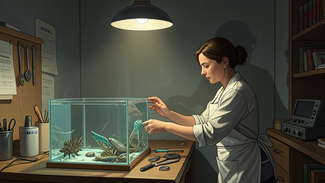 Work as Refuge from "Remarkably Bright Creatures". A Life Organized by Tasks Nightly Duties Tova cleans the aquarium carefully, even where no one expects her to go beyond the required work.