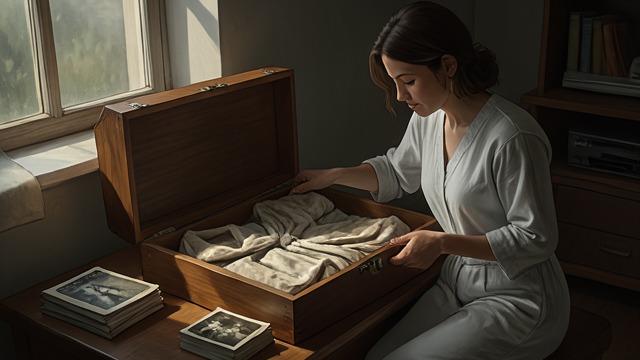 Belongings in a Box from "Remarkably Bright Creatures". An Unfamiliar Life What Lars Left Behind Tova retrieves a bathrobe and photographs from the place where Lars spent his final years.