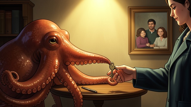 Tova’s Key Returned from "Remarkably Bright Creatures". An Object Recognized A Lost Possession Marcellus finds Tova’s missing key among the aquarium’s objects and offers it to her.