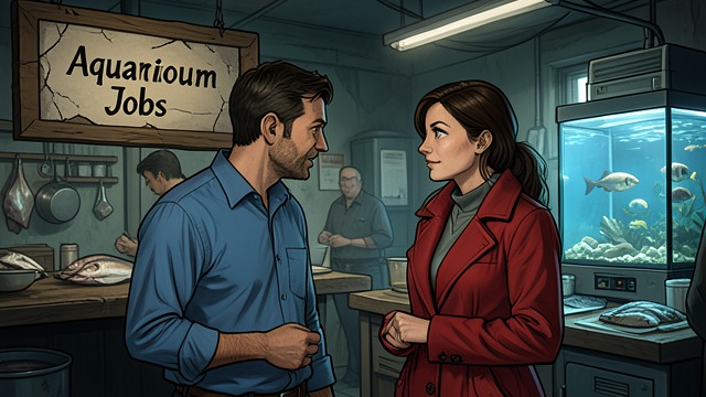 A Job and New Connections from "Remarkably Bright Creatures". Temporary Work A Risky Interview Cameron’s invented résumé nearly costs him a job at the aquarium, but Terry gives him a chance.