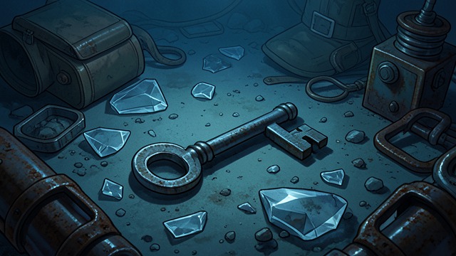 A Key From the Sea from "Remarkably Bright Creatures". An Object Outlasts Its Owner The Seafloor Trove Marcellus finds a key among remnants of a human life on the bottom of the sea.