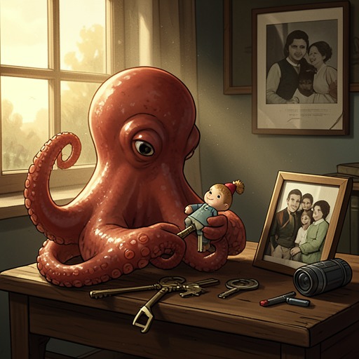 The Octopus Helps Complete a Family Story from "Remarkably Bright Creatures". Marcellus’s collection and careful observations turn seemingly unrelated objects into a bridge between Tova’s lost son and Cameron’s search for family.