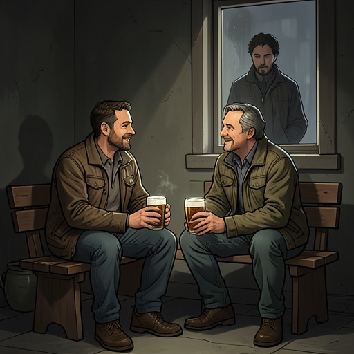 Peter and Steef’s Fragile Friendship from "Nieuwe buren". This flow traces Peter and Steef’s friendship from shared masculine pleasures and private confidence to jealousy, mistrust, and lethal confrontation.