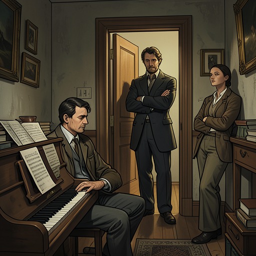 Music as Peter's Inner Soundtrack from "Nieuwe buren". This thread traces how music first gives Peter distance from painful experience, then becomes a source of connection, and finally feeds his delusional…