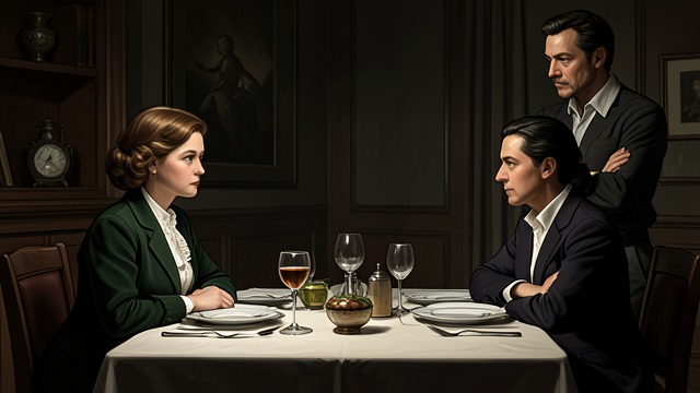 A Failed Reconciliation Dinner from "Asylum". Civility Breaks Down Dinner at Plas Mold Stella tries to host Brenda but drinks heavily and makes pointed remarks about poverty and domestic life.