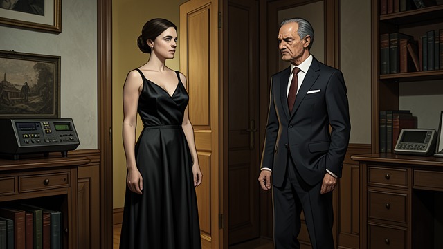Recognition Too Late from "Asylum". The Dress Reveals the Truth A Familiar Garment Stella wears the black silk dress associated with her first dance with Edgar.