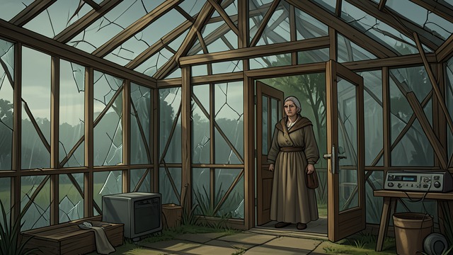 A Place of Loss from "Asylum". The Unfinished Garden Abandoned Work Once Edgar is gone, the Conservatory’s incomplete framework seems desolate to Stella.