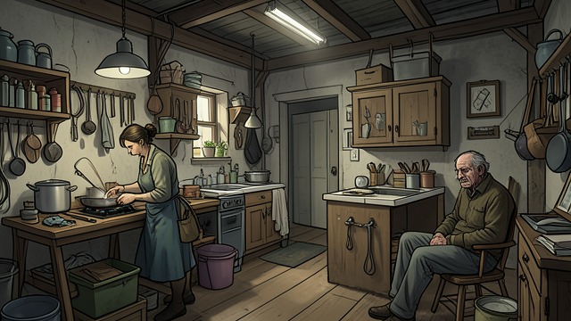 The Loft as Refuge from "Asylum". A Stolen Household Shared Domesticity Stella cooks, cleans, and shares meals with Edgar and Nick in the Horsey Street warehouse loft.