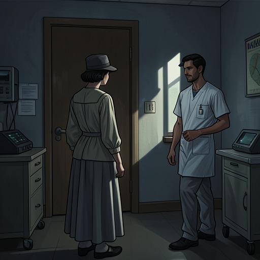 From Hideout to Hospital Custody from "Asylum". This flow tracks the collapse of Edgar and Stella’s fugitive life and their separate returns to institutional control.