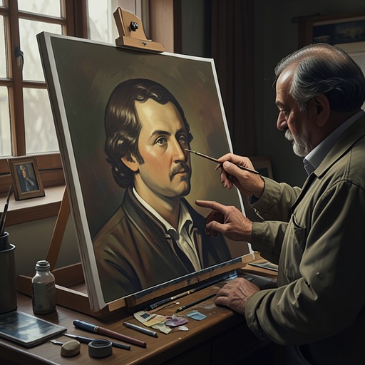 Art, Idealization, and the Beloved from "Asylum". This flow traces how art makes the beloved visible while also exposing the instability of the image the artist creates.