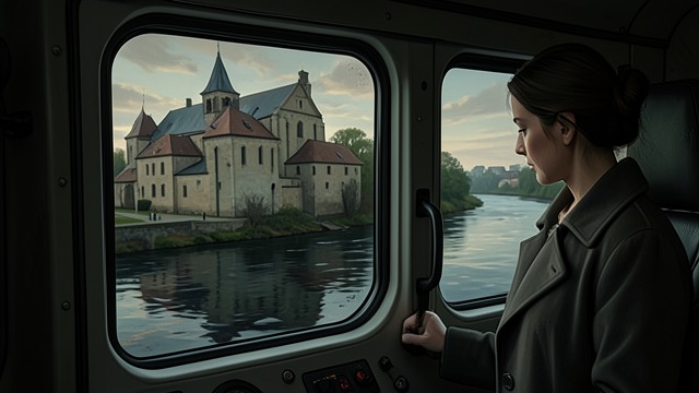The River Below Town from "Small Things Like These". The River Below Town A view from the lorry After leaving the coal shed, Sarah Redmond looks toward the dark river and asks whether it is the River Barrow.