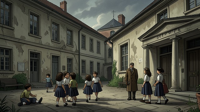The School Beside the Convent from "Small Things Like These". The School Beside the Convent Education tied to institutions Bill Furlong’s daughters attend or take lessons connected with the convent and the neighboring…