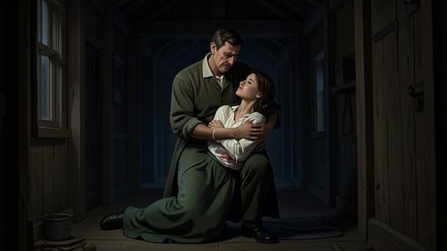 A Failed Rescue from "Small Things Like These". A Failed Rescue Helping only partway Bill Furlong gets Sarah Redmond out of the shed but returns her to the convent.