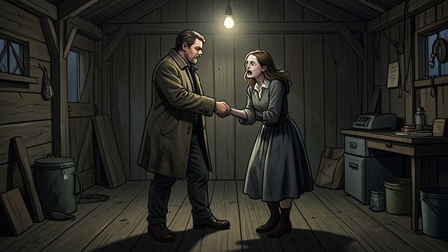 The Return as Correction from "Small Things Like These". The Return as Correction Acting on remembered failure Bill Furlong returns to the shed and takes Sarah away.