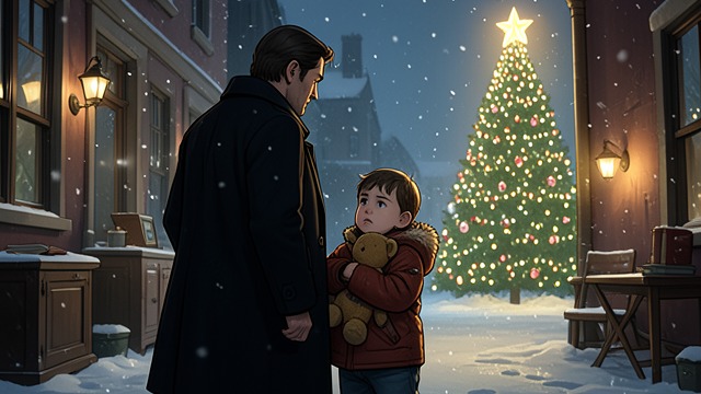 A Fear for Their Future from "Small Things Like These". A Fear for Their Future The world outside At the Christmas lights, one daughter is frightened by Santa and stays close to Bill Furlong.
