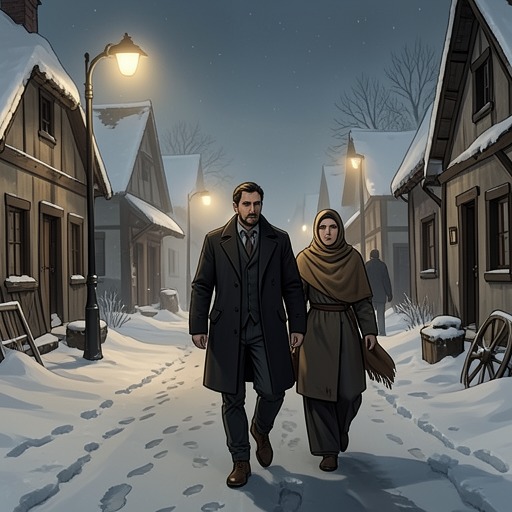 The Christmas Eve Journey from "Small Things Like These". Bill Furlong’s walk through New Ross moves from private hesitation to public responsibility as he escorts Sarah Redmond away from the convent.