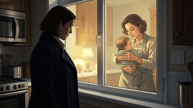 The Picture Window from "Bones & All". The Picture Window Watching from Outside Maren sees Janelle crying with her parents through the lit kitchen window.