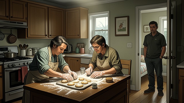 The House That Is Not Theirs from "Bones & All". The House That Is Not Theirs Temporary Comfort Maren and Lee enter a furnished model home and bake cookies before sleeping in a children’s bedroom.