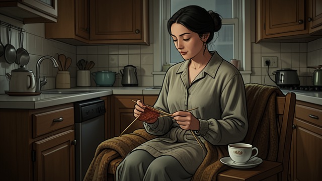 A Promise of Knitting from "Bones & All". A Promise of Knitting A New Skill Maren asks Lydia to teach her to knit and imagines making a garment she could hide inside.