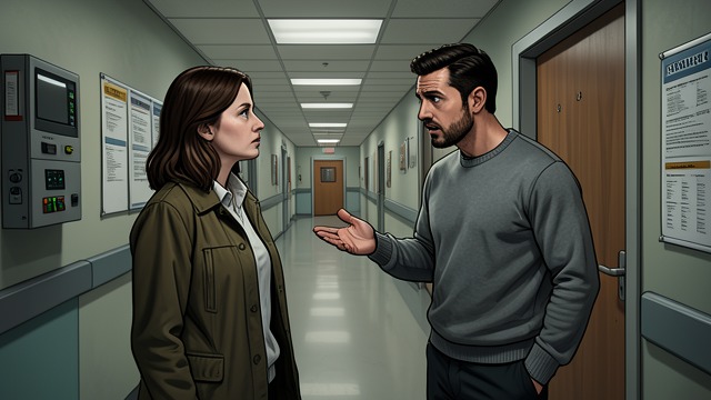 Maren’s Hospital Visit from "Bones & All". Maren’s Hospital Visit A Measured Welcome Travis recognizes that Maren is Frank’s daughter and helps her visit him despite the director’s concerns.