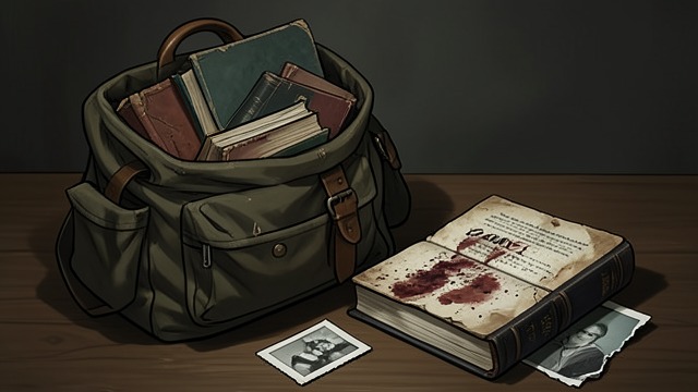 Books as Evidence from "Bones & All". Books as Evidence The Contents of a Pack Lee examines the books and objects in Maren’s rucksack, discovering that several once belonged to boys she killed.