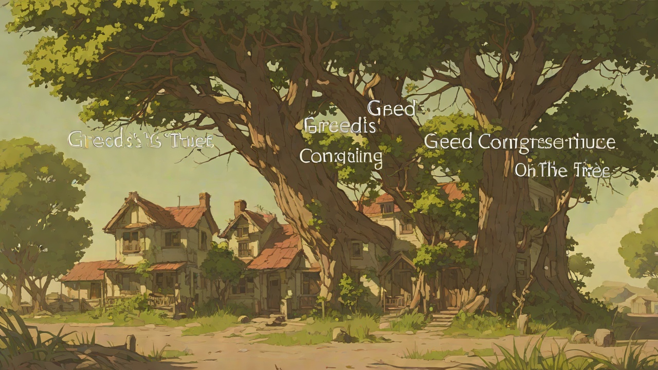 Greed's Consequence from "The Faraway Tree". Greed's Consequence Eating Beyond Need Dick continues consuming after the others stop and begins taking parts of houses.