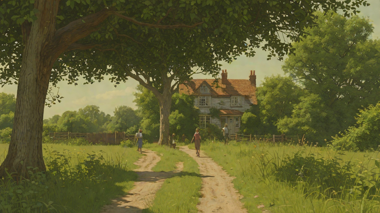 Departure from Work from "The Faraway Tree". Departure from Work Earned Freedom The children finish their chores and receive permission to leave. The first cycle begins with ordinary responsibility.
