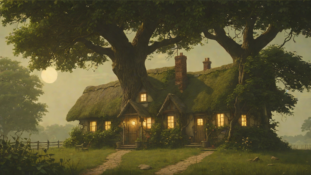 Cottage as Refuge from "The Faraway Tree". Cottage as Refuge Friends Protected The cottage shelters Moon-Face and the Saucepan Man from anger in the tree.
