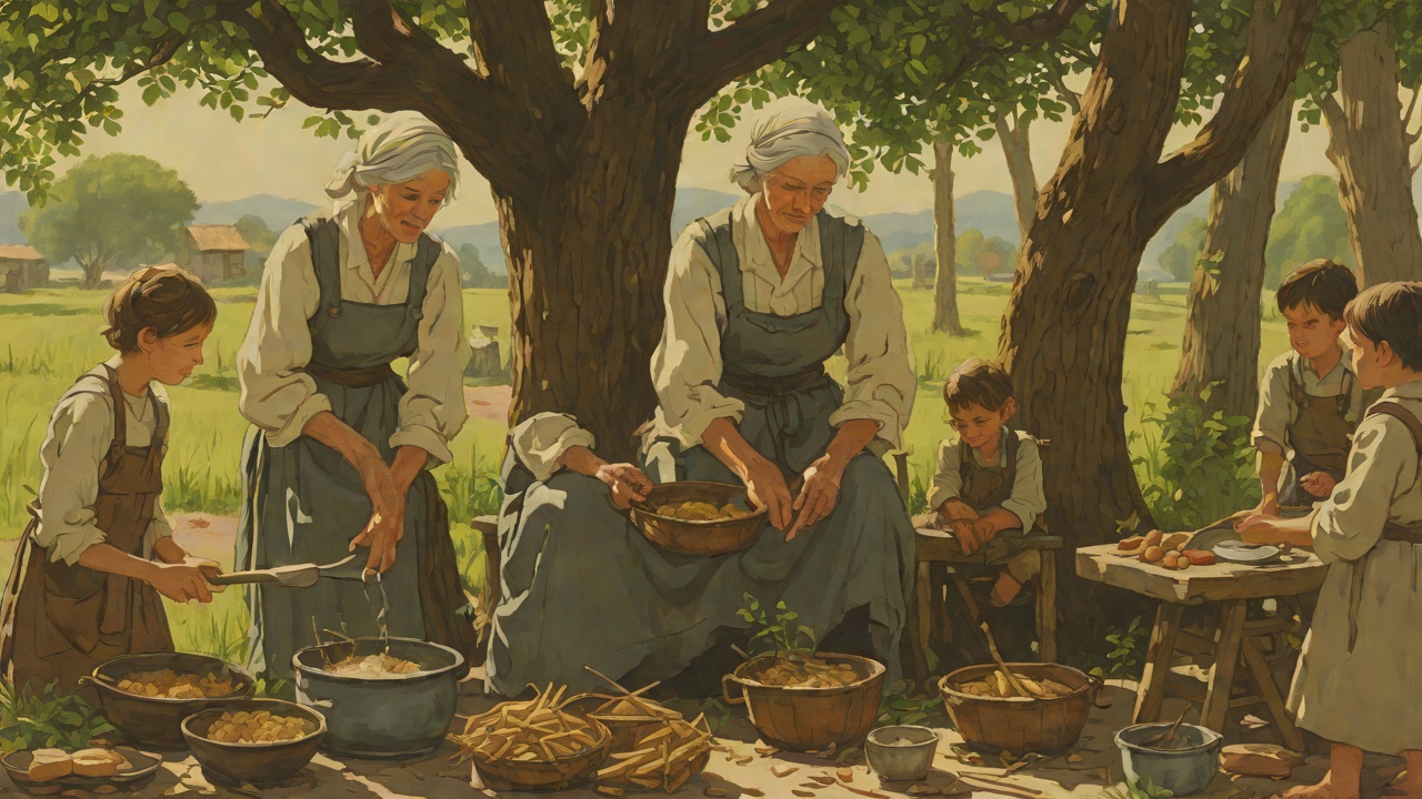 Broth and Punishment from "The Faraway Tree". Broth and Punishment Imposed Routine The Old Woman serves broth without bread and prepares to punish the children.