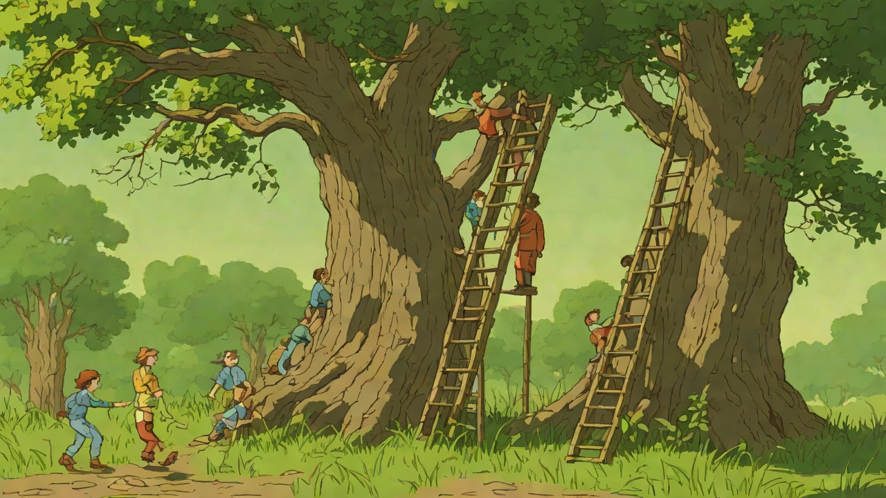 Sliding Escape from "The Faraway Tree". Sliding Escape Sacrificial Delay Dick accepts the spanking so the others can reach the ladder. His punishment buys the group time.